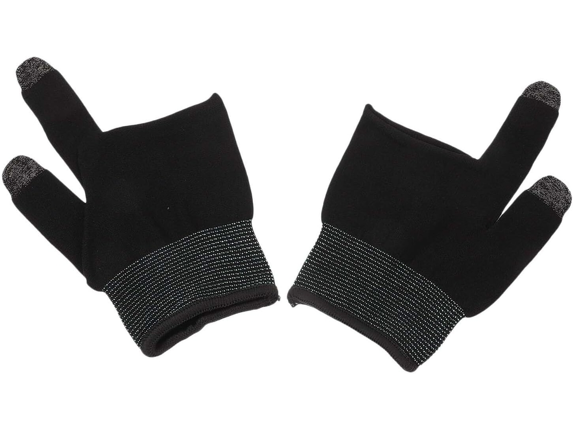 Luvas Gamer Antitranspirantes Para Celulares Com Tela Sensível Ao Toque Par De 2-luvas Respiráveis Dedos Feitas Material