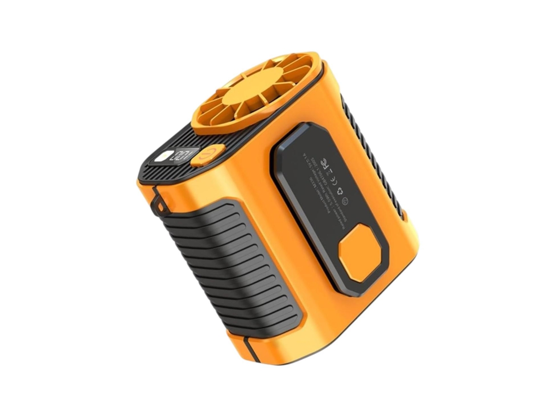 Mini Ventilador MDUG de pescoço, sem hélices, USB, fluxo forte, silencioso, azul