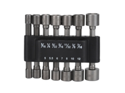 Conjunto 14pcs Chave Parafuso Broca Hexagonal Aço Cromo vanádio Abs com Base