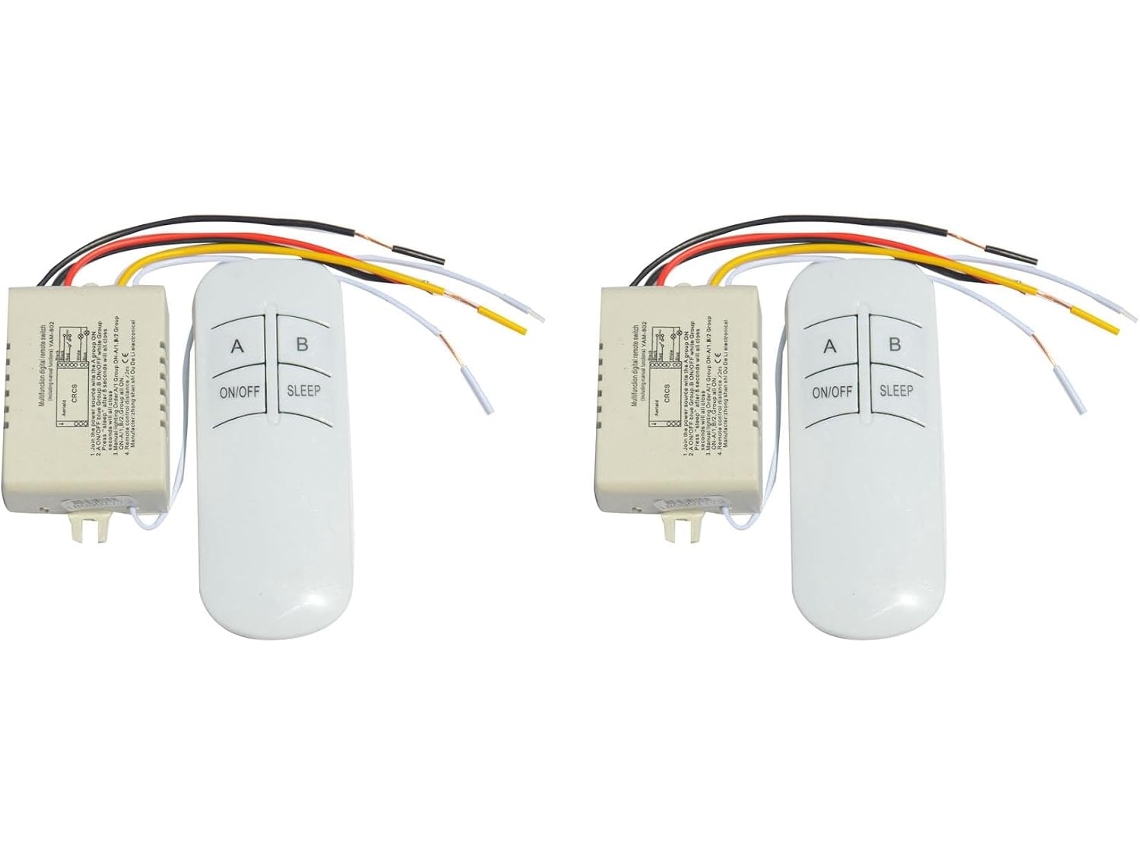Interruptor Liga Desliga Sem Fio Bidirecional 220v, Controle Remoto, Receptor, Transmissor, Controlador De Lâmpada