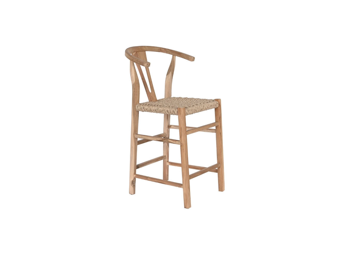 Banqueta DKD HOME DECOR Natural Teca 52x55x98 cm