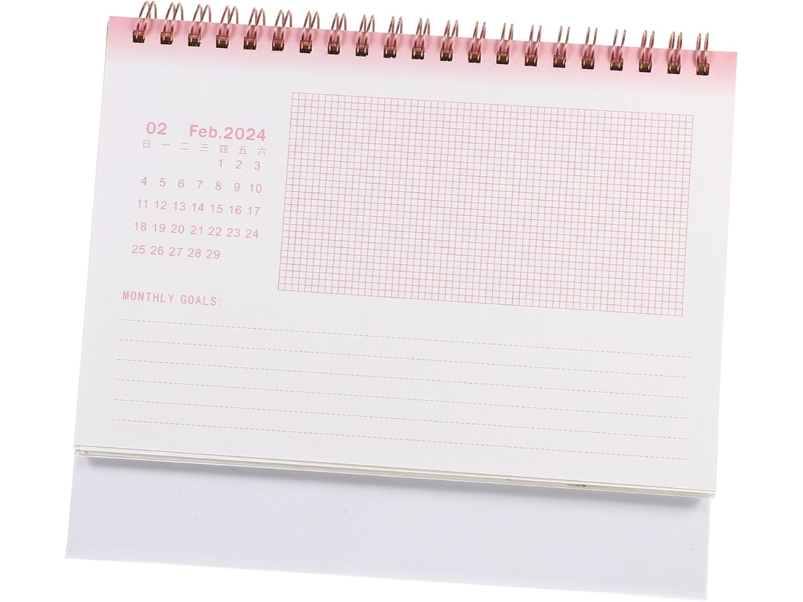 Calendário De Mesa Com Design Moderno. Prático Para E Escritório.