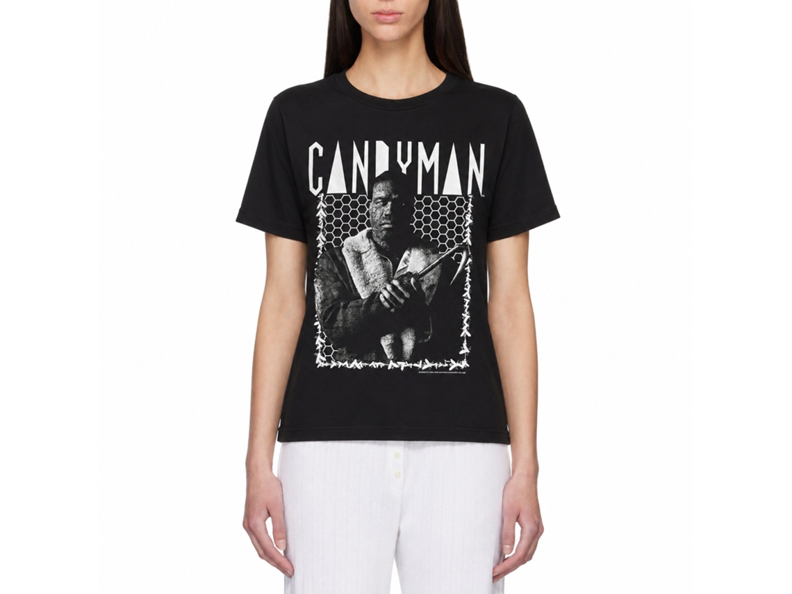 Rockinstone Candyman Bee Border Black Adult T-shirt Size:xl