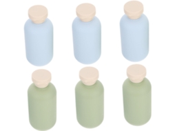 Conjunto De 6 Peças De Frascos De Viagem Com Bico Dosador, Shampoo Recarregável E Frascos Para Shampoo.