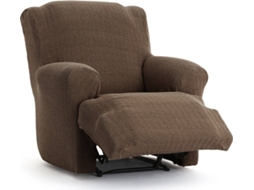 Capa de Poltrona Relax XL EYSA Premium Jaz Tecido Multielástico (110 x 80 x 120 cm - Poliéster e Algodão - Marrón)