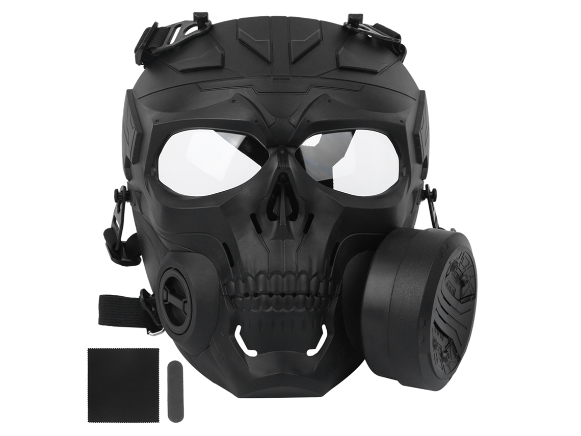 Protetor Facial Skull Fan para Cosplay e Esportes Ao Ar Livre
