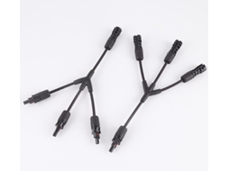 1x Conector para Painel Solar , Mc4 Durável e Protetor Residencial(1 a 3) BRILVIBERA (1 a 3 Ramificações)