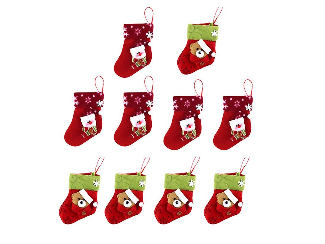 12 Unidades De Meias De Natal Allinless