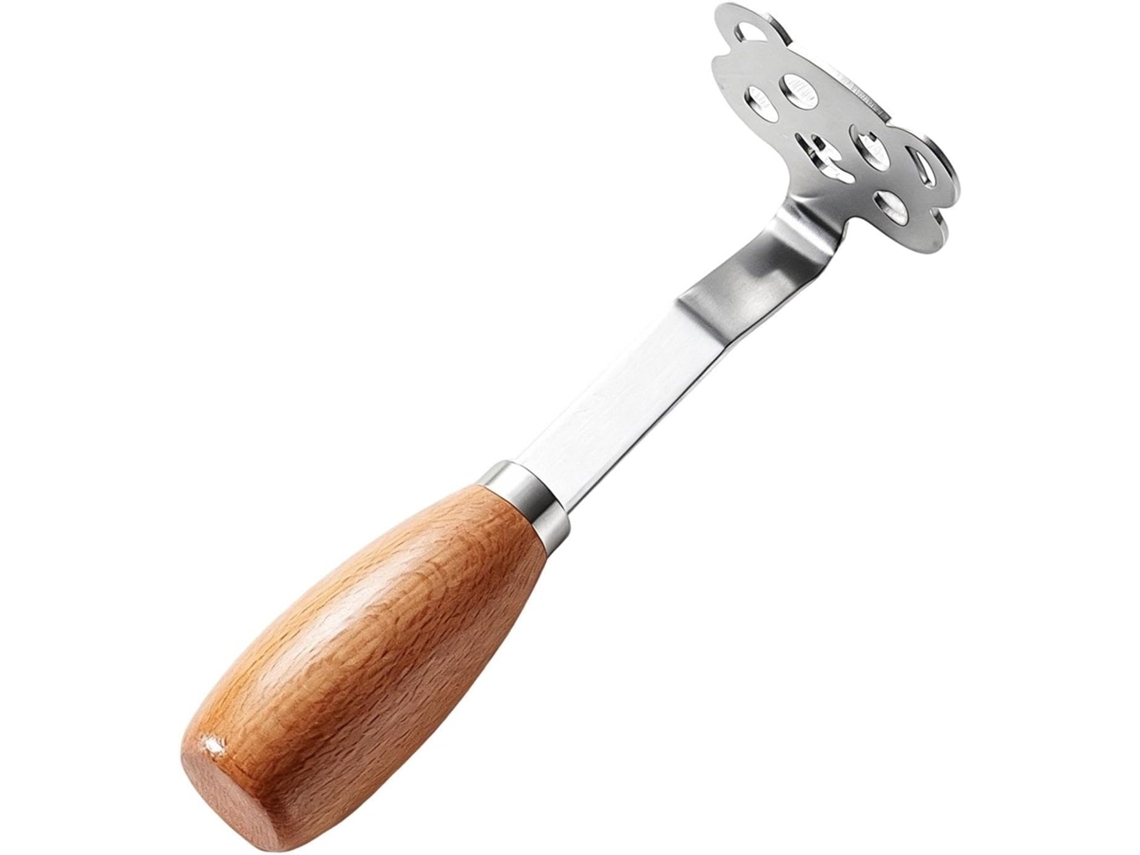 Amassador De Batatas Com Cabo Madeira E Aço Inoxidável Qualidade