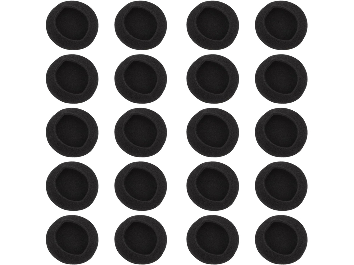 20 Almofadas De Ouvido Confortáveis Em Espuma Viscoelástica Preta
