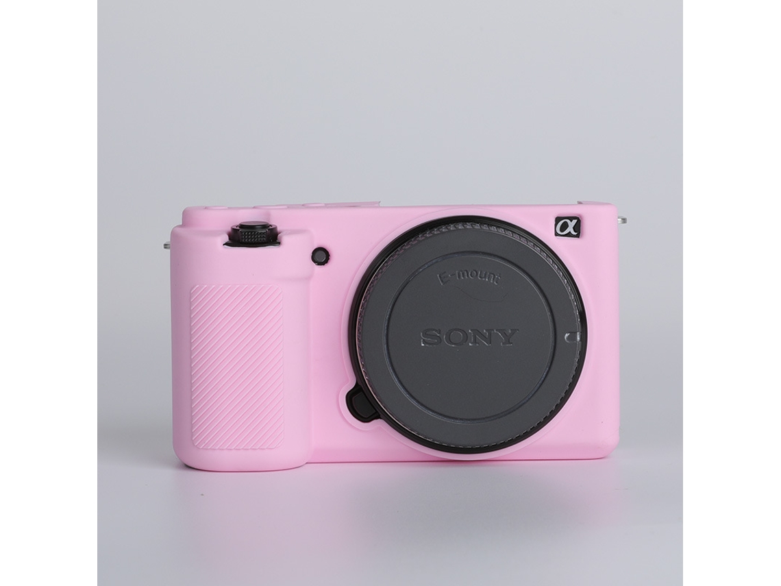 Capa Silicone HEXINYIGJLY para Sony Zv e10/zv e10lanti Risco, Leve, Acesso Total Rosa