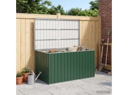 Vidaxl Caixa De Arrumação Para Jardim 171x99x93 Cm Verde