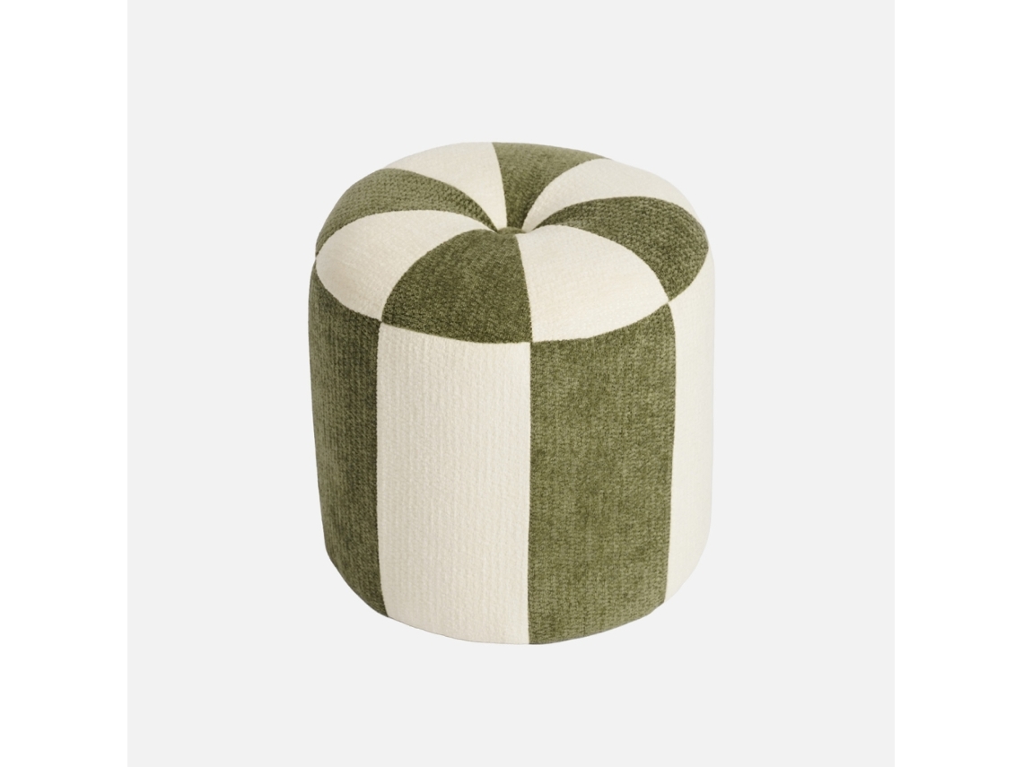 Pufe Infantil Tecido Chenille, Verde