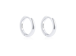 Brincos Argola 925 Prata Sterlina 15mm Hipoalergênico Brilhante para Mulheres Meninas S/MARCA