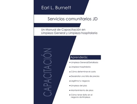 Livro Servicios Comunitarios JD Manual de Capacitación en Limpieza General y Hospitalaria de Earl L Burnett (Inglês)