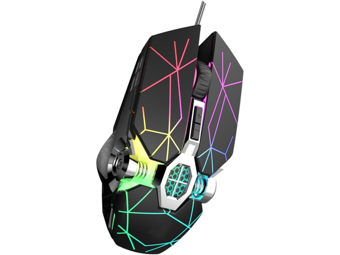 Mouse Gamer Usb Com Fio, Programável, Com Teclas Macro E Dpi Ajustável Para Computador. Mouse Gamer Usb Com Fio, Programável, Com Tecla Gokoco