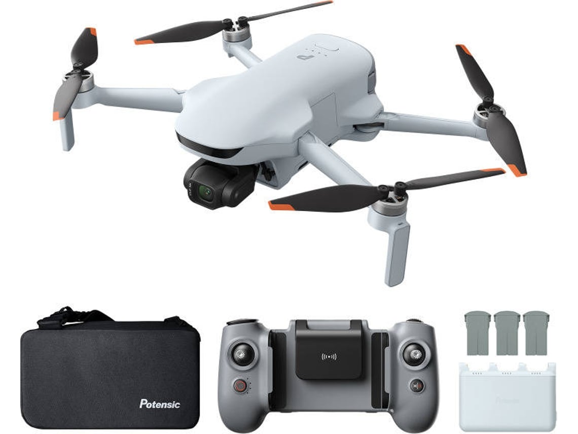 Drone POTENSIC ATOM 3 Fly More Combo (4K - Autonomia: 40 min - Branco)
