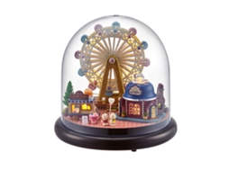 Kit Casa Miniatura com Luzes Led de Madeira | S/MARCA