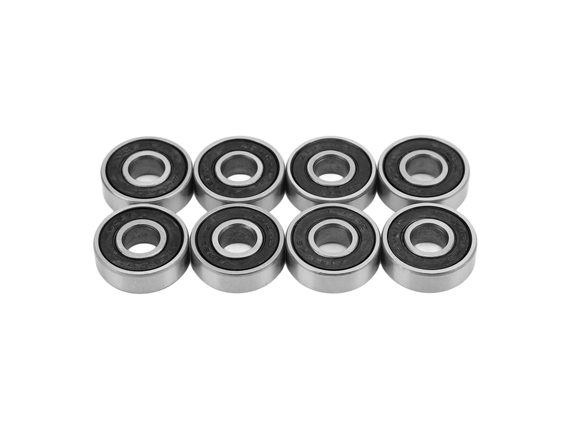 8 Rolamentos de Bola 608RS S/MARCA, ABEC 9, Aço Carbono, Selados, para Patins e Dança, 8x22x7mm