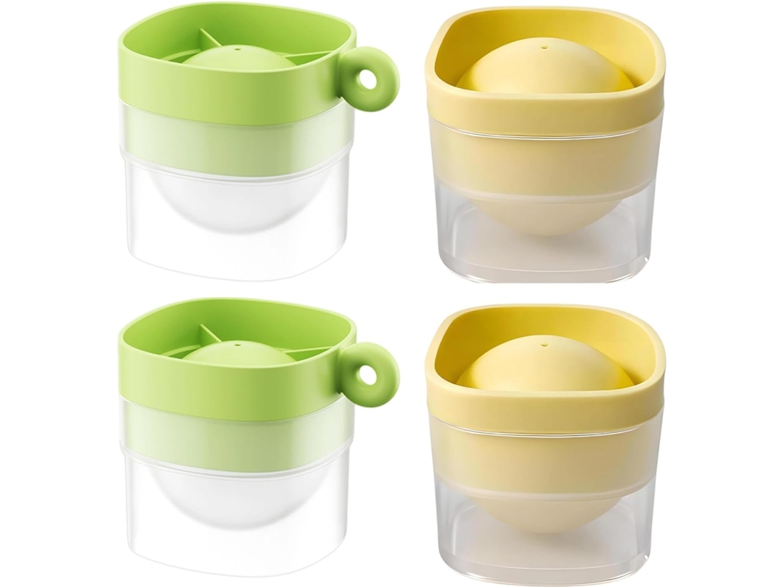 Conjunto De 4 Formas Grandes De Resfriamento Lento, Redondas De 6,1 Cm, Para Coquetéis E Café Coado. Forma