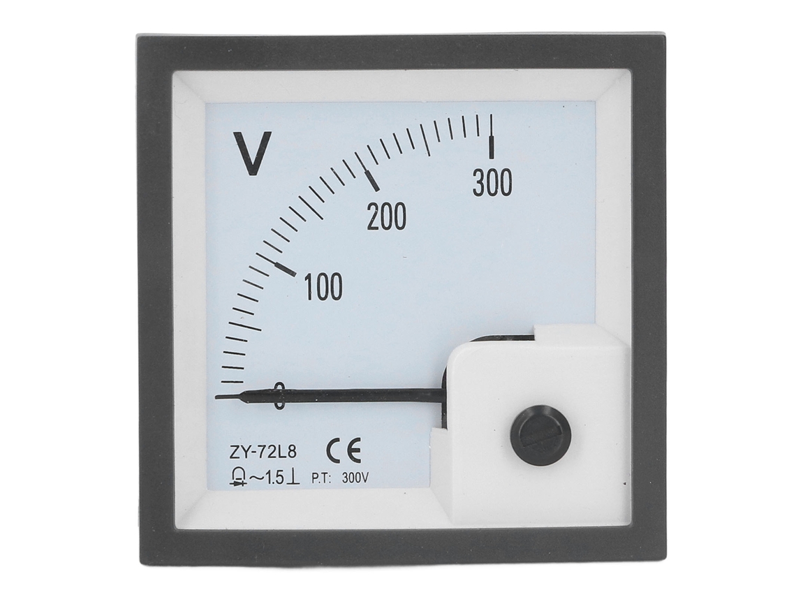Voltímetro Analógico Laxiscreed Até 300v Com Indicação Por Ponteiro, Ideal Para Medições Precisas.