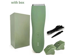 Corpo Aparador De Cabelo Barbeador Para Homens Aparador De Bola Para Virilha Púbica Substituível Lâmina De Cerâmica Groomer Navalha Elétrica Clip