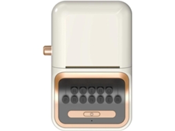 Impressora Térmica P50, Impressora Fotográfica Portátil, Etiquetadora Inteligente Bluetooth, Bege, P Gokoco