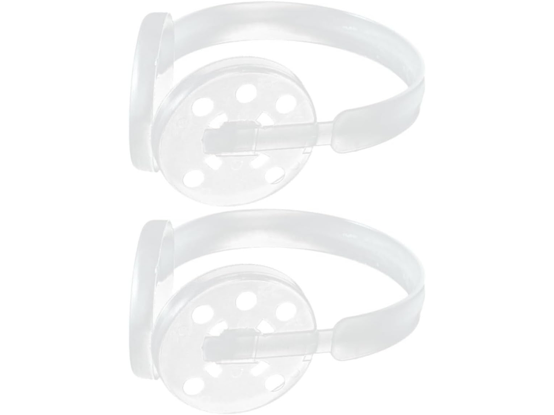 Ibasenice Suporte De Armação Plástico Branco Resistente E Prático Para Protetores Ouvido Inverno, Conjunto De 2 Peças