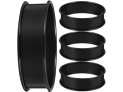 Conjunto De 4 Aros Aço Inoxidável 7, 6cm 3 Polegadas Para Moldar Muffins E Biscoitos Na Cozinha
