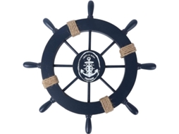 Decoración Mural De Roda De Barco Pirata De Madeira Com Ancoragem Para Temas Náuticos E Praia