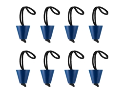 8 Kit De Plugues De Esgoto Para Kayak De Silicone Com Cordão Parafusos De Furos De Drenagem