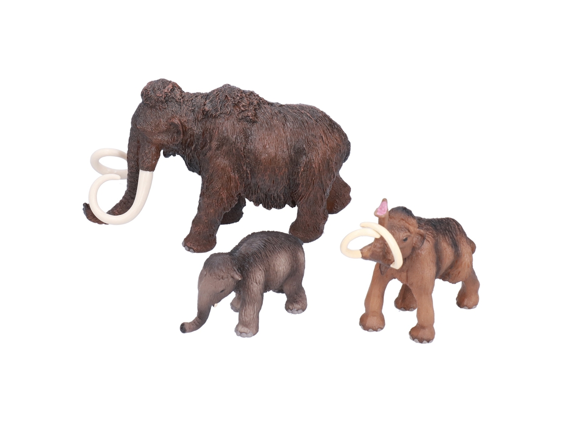 Mali brinquedos de Mamute em Plástico Realista Conjunto de 3 para Coleção e Presente