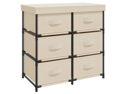 Armário de arrumação VIDAXL Creme Aço (55x29x55 cm)