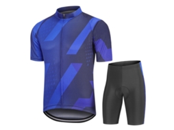 Omni-conjunto De Roupa De Ciclismo Com Manga Curta Transpirable E Secagem Rápida E Calções Acolchoados Para Homens