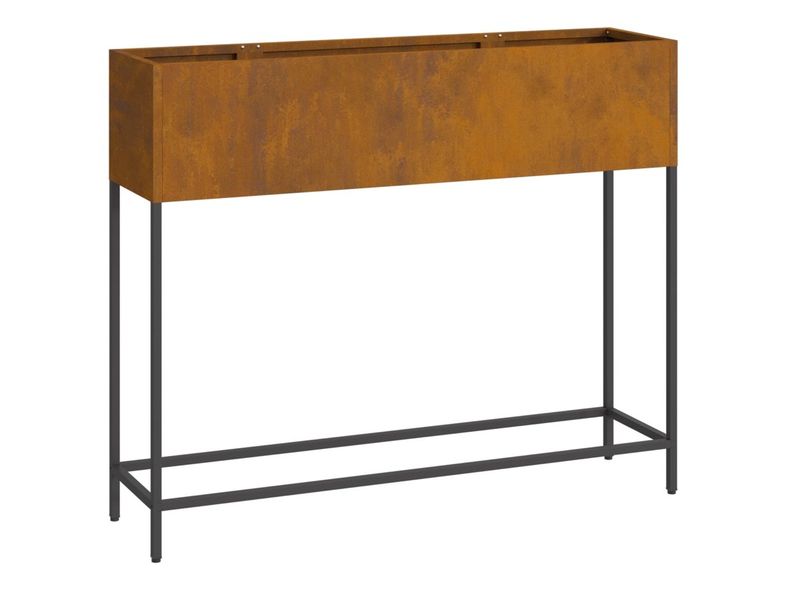 Jardineira Elevada Aço Corten Vidaxl Castanho Aço (100 X 26 X 82 Cm)