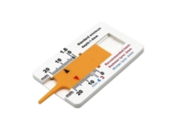 Medidor De Profundidade Pneus Carro 0 A 20 Mm, Régua Amarela Para Com