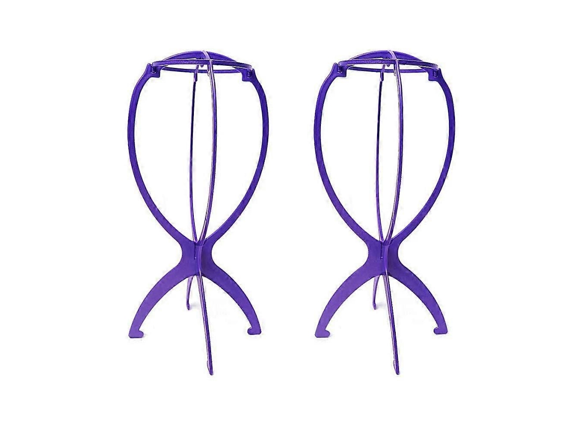 Suporte para Peruca Portátil, Dobrável, com 35,3 Cm , Ideal para Viagens e para Todos os Tipos de Perucas. (2 Unidades) TAISHENGDA (13,9 Polegadas)