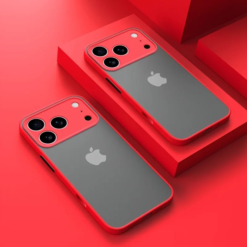 (iphone 14 Pro Max Vermelho) Capa Transparente Para Iphone Com Estrutura Resistente A Impactos, Semelhante A Uma Armadura.
