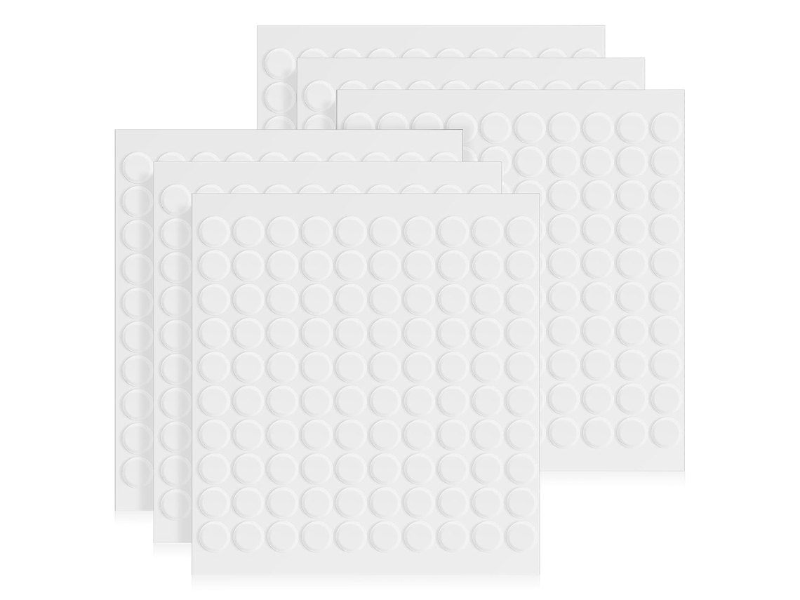 Adesivos De Acrílico Branco Dupla Face, 600 Unidades.