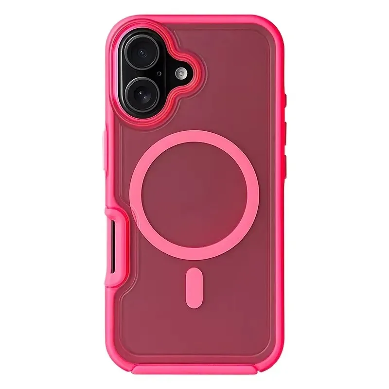 (rosa, Iphone 14 Plus) Capa Magnética Fosca Para Celular, Compatível Com Carregamento Sem Fio.