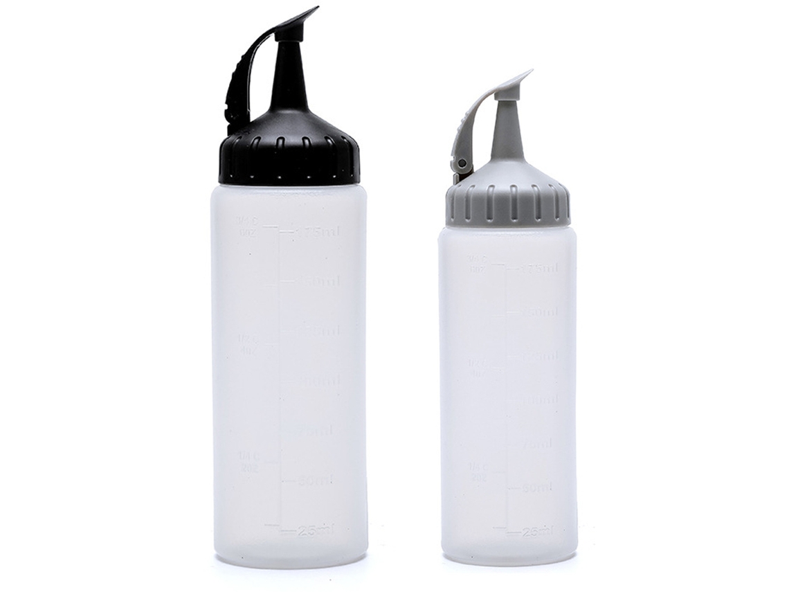 Conjunto de 2 Garrafas Squeeze para Líquidos em Plástico Ideal para Cozinha NEVEANCE