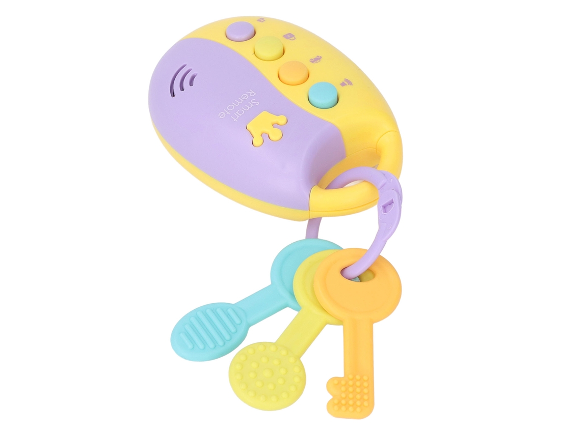 Mali brinquedo Chave Carro com Luz e Som Educativo Sensorial Mordedor Portátil para Bebê
