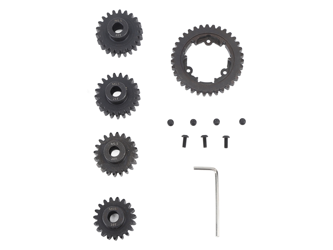 Mali conjunto de Engrenagens Spur Pinion M1.5 Aço 35t 19t 20t 21t 22t para Veículo Controle Remoto Traxxas 1/5 6s 8s