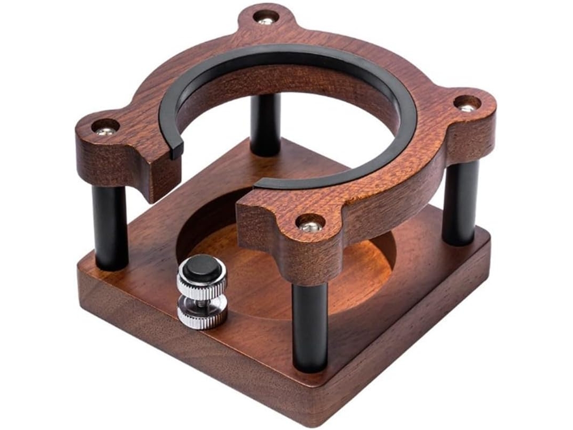 Organizador Prático Para Utensílios De Café Com Estrutura Madeira Porta Filtro E Dispensador Usados Na Preparação