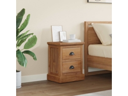 Vidaxl Mesa-de-cabeceira Com Gaveta Natural 40 X 30 X 50 Cm