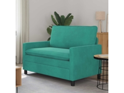 Vidaxl Sofá Turquesa 126 X 81 X 87,5 Cm Veludo