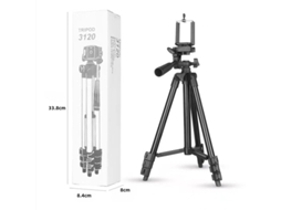 Tripé De Alumínio 1020mm, 4 Seções Ajustáveis, Suporta 3kg, Com Cabeçote 360° Para Câmeras E Smartphones