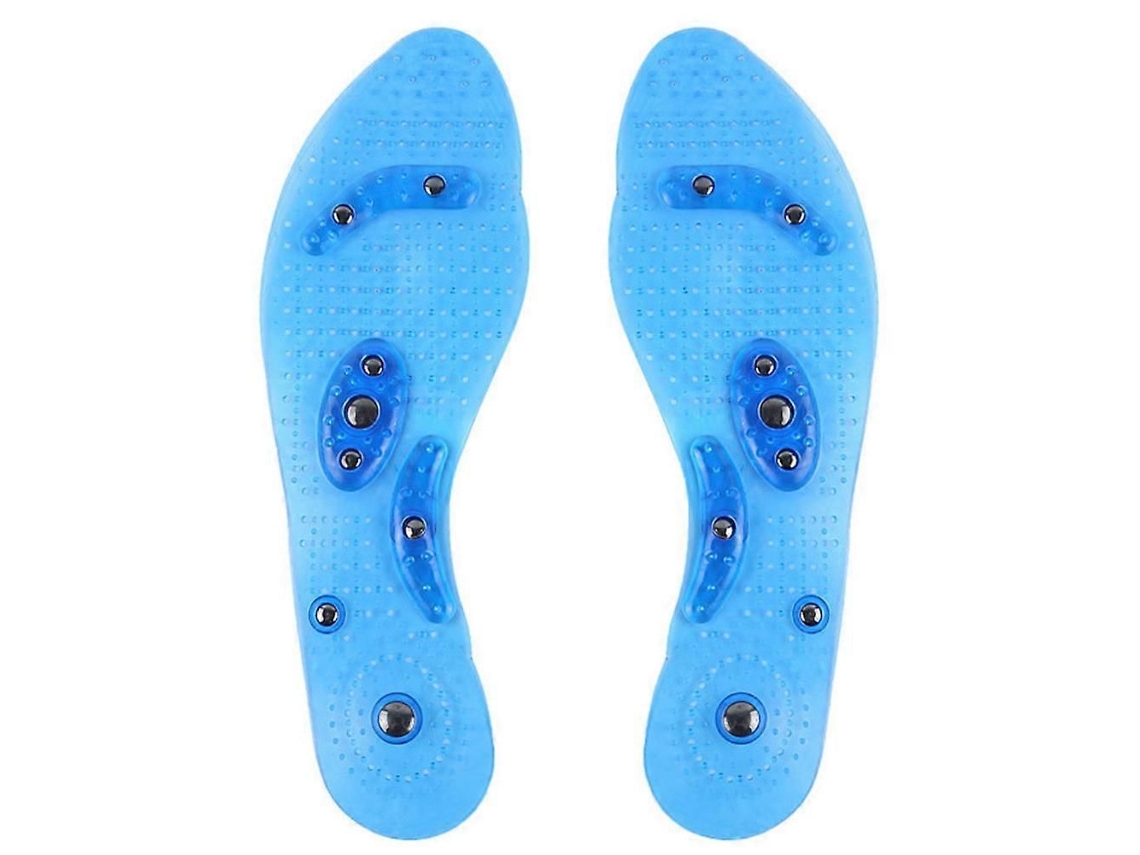 Palmilhas Magnéticas De Acupressão Unissex Para Prevenção Da Fascite Plantar, Com Função De Massagem Para Os Pés.