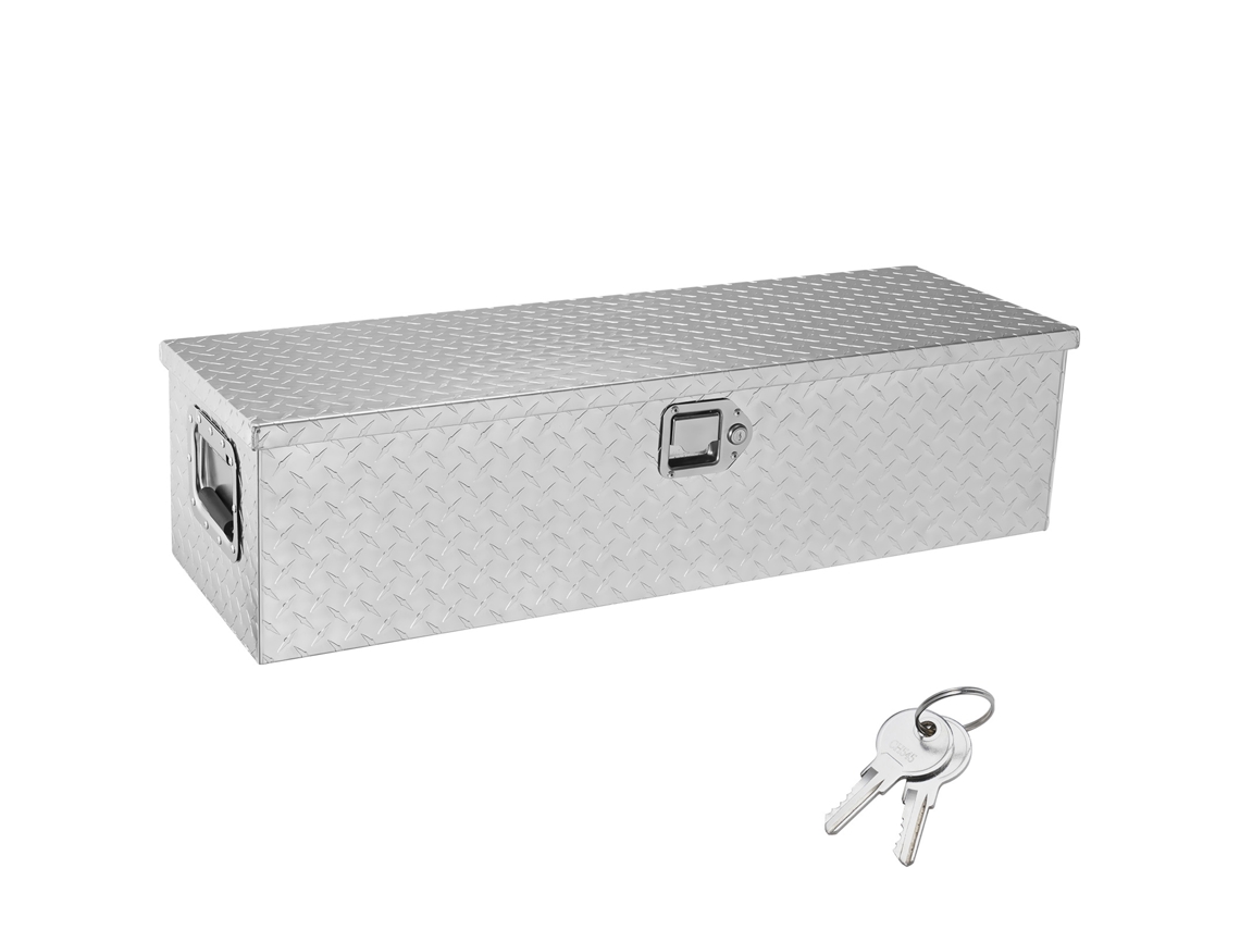 Caixa De Ferramentas Para Camião Succebuy Caixa De Alumínio 99 X 33 X 25,4 Cm Prateada
