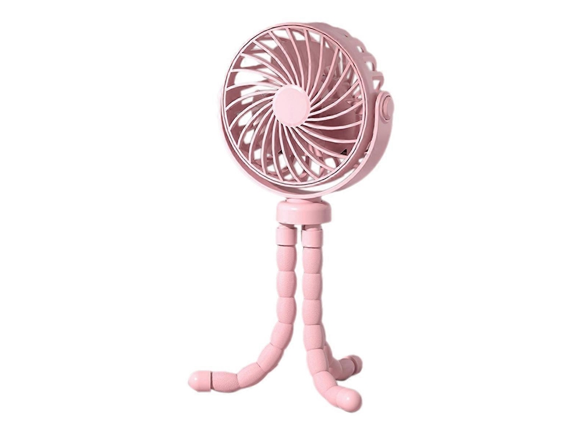 Ventilador De Polvo, Ventilador De Mesa Para Camping, Rosa, Para Ventilação Portátil Com Controlo Prático Das Funções Indicadas